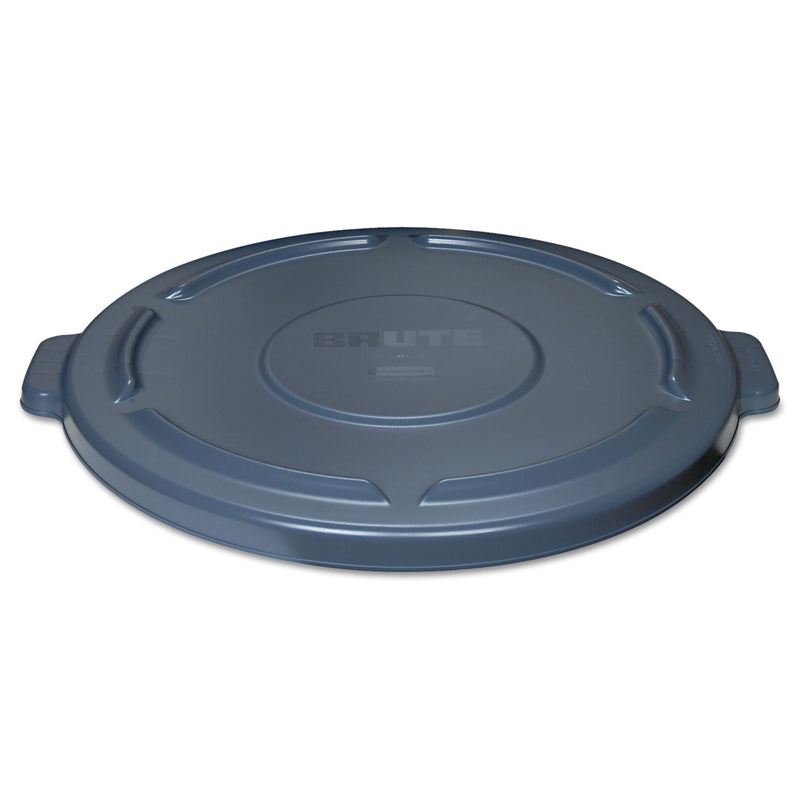 Rubbermaid Vented Round BRUTE Lid, 24.5" Diameter x 1.5h, Gray