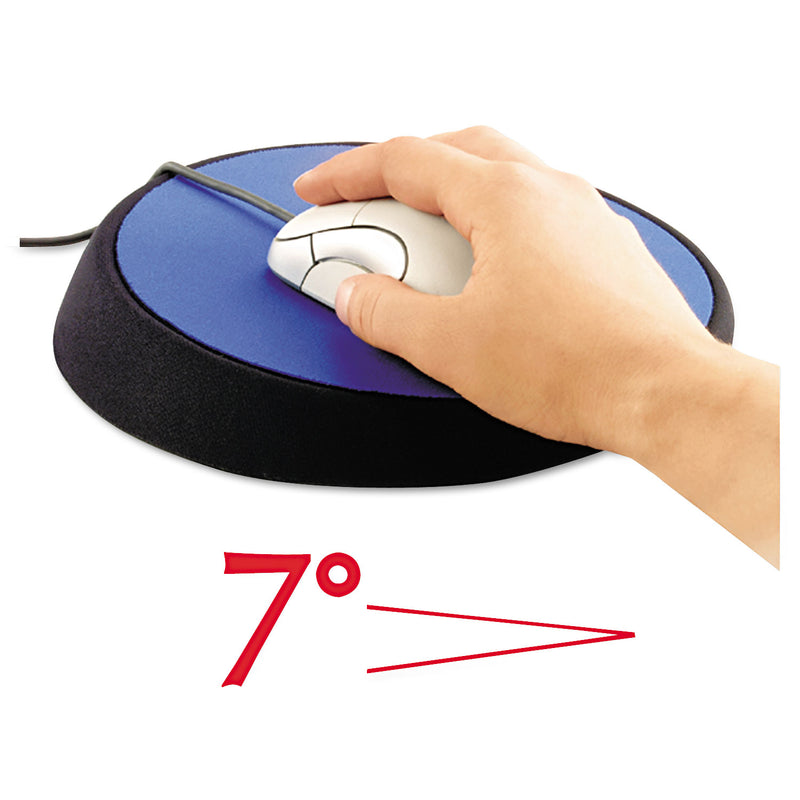 Allsop Wrist Aid Ergonomic Circular Mouse Pad, 9" dia., Cobalt