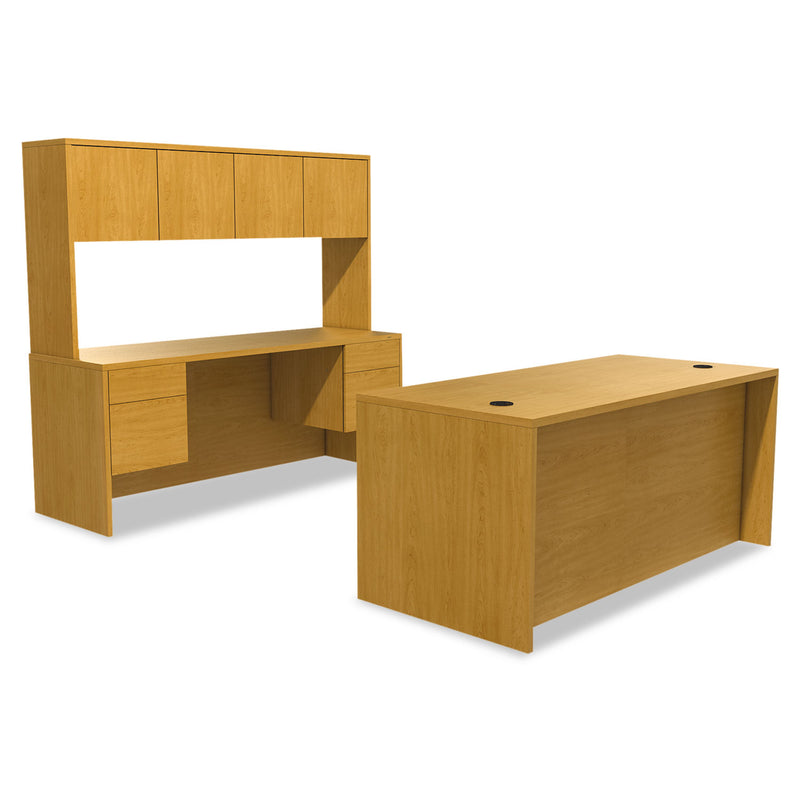 HON 10500 Series Double Pedestal Desk, 72" x 36" x 29.5", Harvest