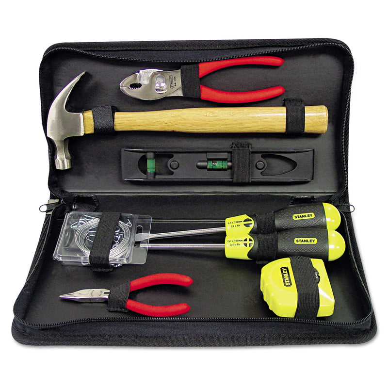 Stanley General Repair 8 Piece Tool Kit in Water-Resistant Black Zippered Case
