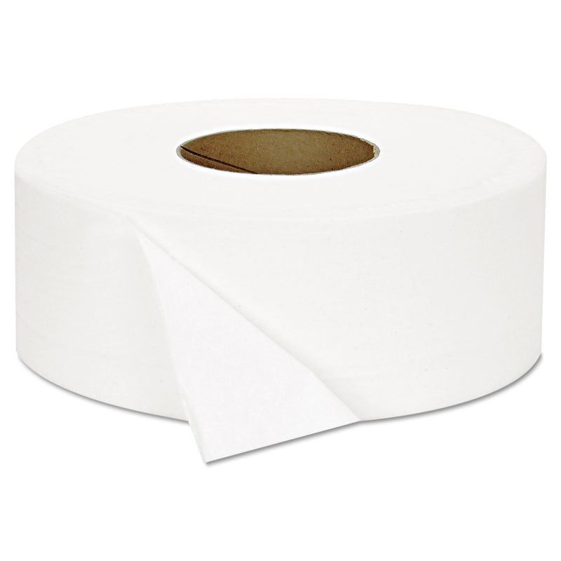 GEN JRT Jumbo Bath Tissue, Septic Safe, 2-Ply, White, 3.3" x 1,000 ft, 12 Rolls/Carton