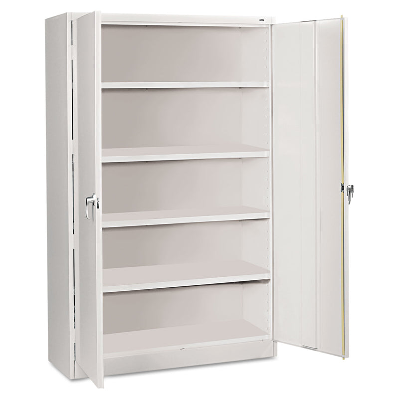 Tennsco Assembled Jumbo Steel Storage Cabinet, 48w x 18d x 78h, Light Gray