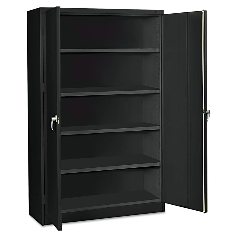 Tennsco Assembled Jumbo Steel Storage Cabinet, 48w x 24d x 78h, Black