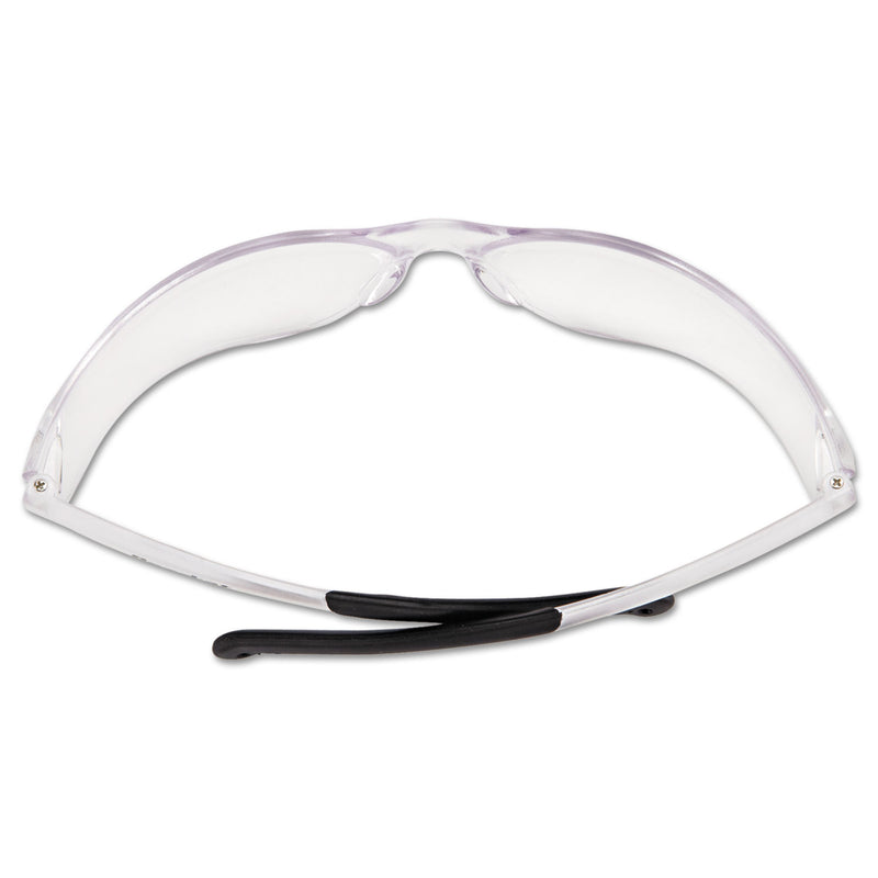 MCR BearKat Safety Glasses, Frost Frame, Clear Lens