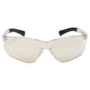 MCR BearKat Safety Glasses, Frost Frame, Clear Mirror Lens