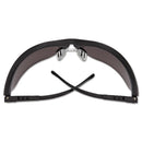 MCR Klondike Safety Glasses, Matte Black Frame, Gray Lens, 12/Box