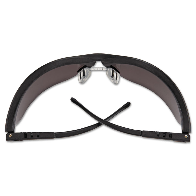 MCR Klondike Safety Glasses, Matte Black Frame, Gray Lens