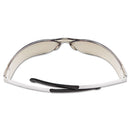 MCR BearKat Safety Glasses, Frost Frame, Clear Mirror Lens