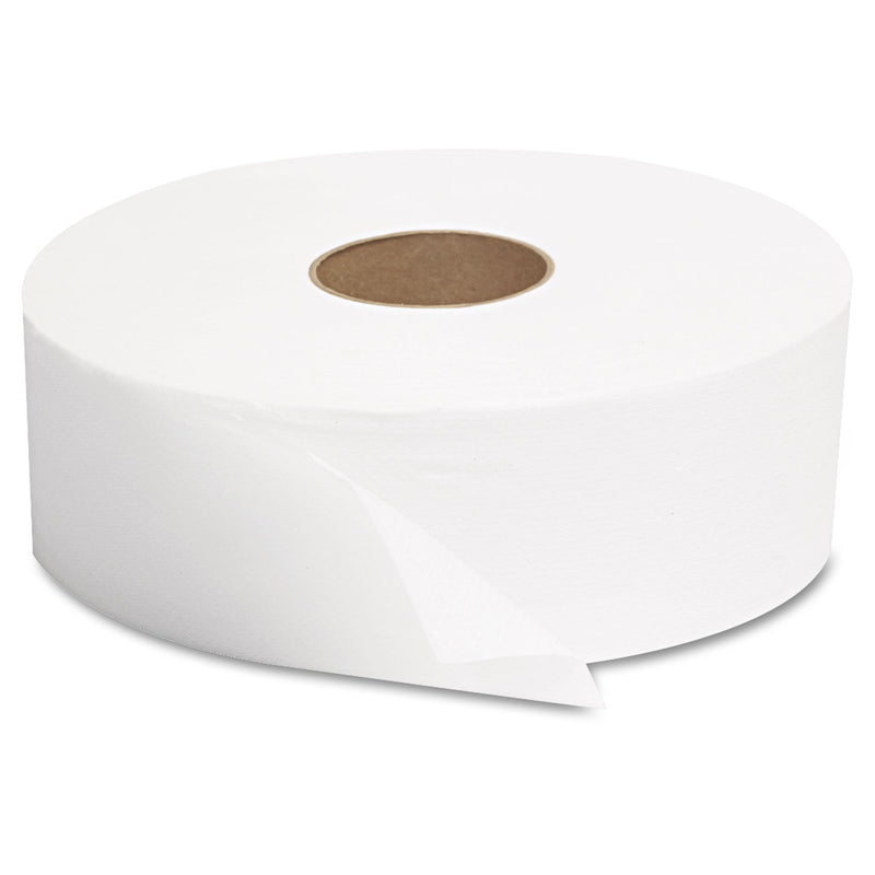 GEN JRT Jumbo Bath Tissue, Septic Safe, 1-Ply, White, 3.63" x 2,250 ft, 6 Rolls/Carton