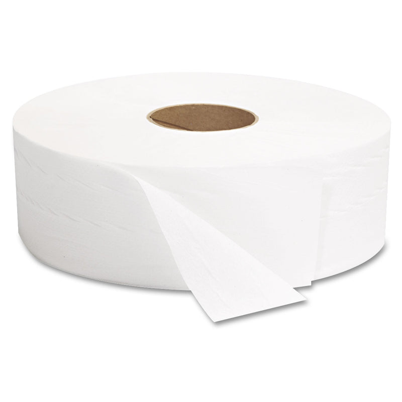 GEN JRT Jumbo Bath Tissue, Septic Safe, 2-Ply, White, 3.5" x 1,375 ft, 6 Rolls/Carton