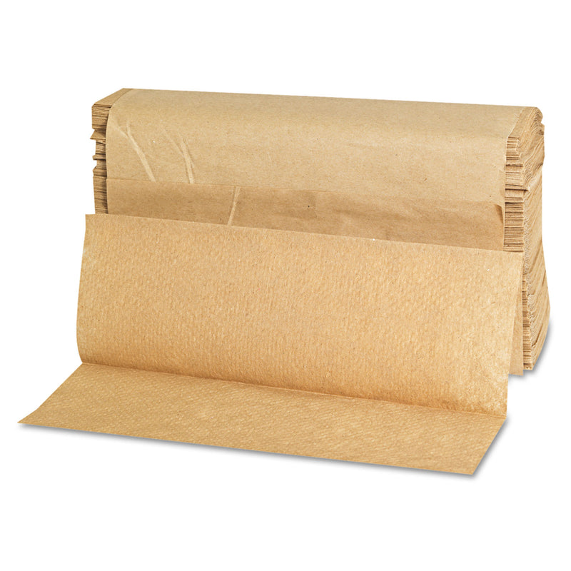 GEN Folded Paper Towels, Multifold, 9 x 9.45, Natural, 250 Towels/Pack, 16 Packs/Carton