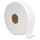 GEN JRT Jumbo Bath Tissue, Septic Safe, 2-Ply, White, 3.5" x 1,375 ft, 6 Rolls/Carton