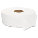 GEN JRT Jumbo Bath Tissue, Septic Safe, 2-Ply, White, 3.5" x 1,375 ft, 6 Rolls/Carton