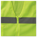 ergodyne GloWear 8210Z Class 2 Economy Vest, Polyester Mesh, Large to X-Large, Lime