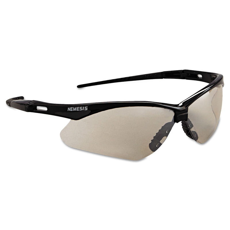 KleenGuard Nemesis Safety Glasses, Black Frame, Indoor/Outdoor Lens