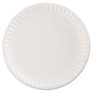 AJM Packaging Corporation Paper Plates, 9" dia, White, 100/Pack, 12 Packs/Carton