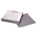 Bagcraft Grease-Resistant Paper Wraps and Liners, 12 x 12, Black Check, 1,000/Box, 5 Boxes/Carton