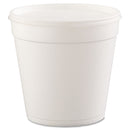 Dart Foam Containers, 32 oz, White, 25/Bag, 20 Bags/Carton