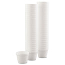 Dart Bowl Containers, 4 oz, White, Foam, 1,000/Carton