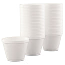 Dart Food Containers, 12 oz, White, Foam, 25/Bag, 20 Bags/Carton