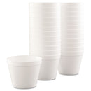 Dart Foam Containers, 24 oz, White, 25/Bag, 20 Bags/Carton