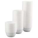 Dart Insulated Foam Bowls, 12 oz, White, 50/Pack, 20 Packs/Carton