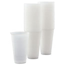 Dart High-Impact Polystyrene Cold Cups, 16 oz, Translucent, 50 Cups/Sleeve, 20 Sleeves/Carton