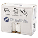 Inteplast Group Low-Density Commercial Can Liners, 30 gal, 0.8 mil, 30" x 36", White, 200/Carton
