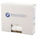 Inteplast Group Low-Density Commercial Can Liners, 10 gal, 0.35 mil, 24" x 24", Clear, 1,000/Carton