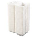Dart Foam Hinged Lid Containers, 1-Compartment, 6.4 x 9.3 x 2.9, White, 100/Pack, 2 Packs/Carton