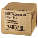 Swingline Replacement Head Punch Set, Three Heads/Five Discs, 9/32 Diameter Hole, Gray