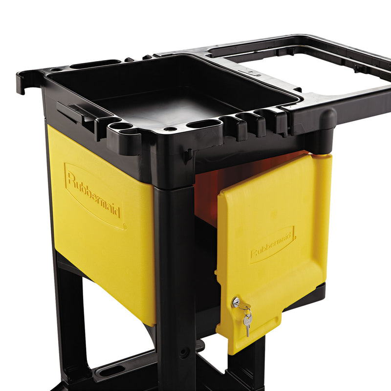 Rubbermaid Locking Cabinet, For Rubbermaid Commercial Cleaning Carts, Yellow
