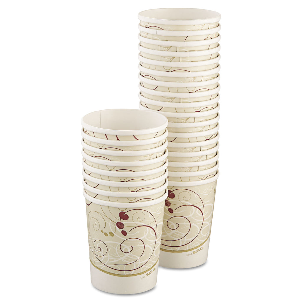 Symphony Poly Flexstyle Double Poly Paper Containers, 32 oz, Symphony Design, Paper ...