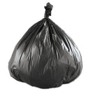 Inteplast Group High-Density Commercial Can Liners Value Pack, 45 gal, 19 microns, 40" x 46", Black, 150/Carton