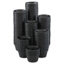 Dart Polystyrene Portion Cups, 2 oz, Black, 250/Bag, 10 Bags/Carton