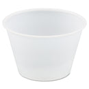 Dart Polystyrene Portion Cups, 4 oz, Translucent, 250/Bag, 10 Bags/Carton