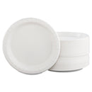 Dart Bare Eco-Forward Clay-Coated Paper Dinnerware, Plate, 8.5" dia, White, 125/Pack, 4 Packs/Carton