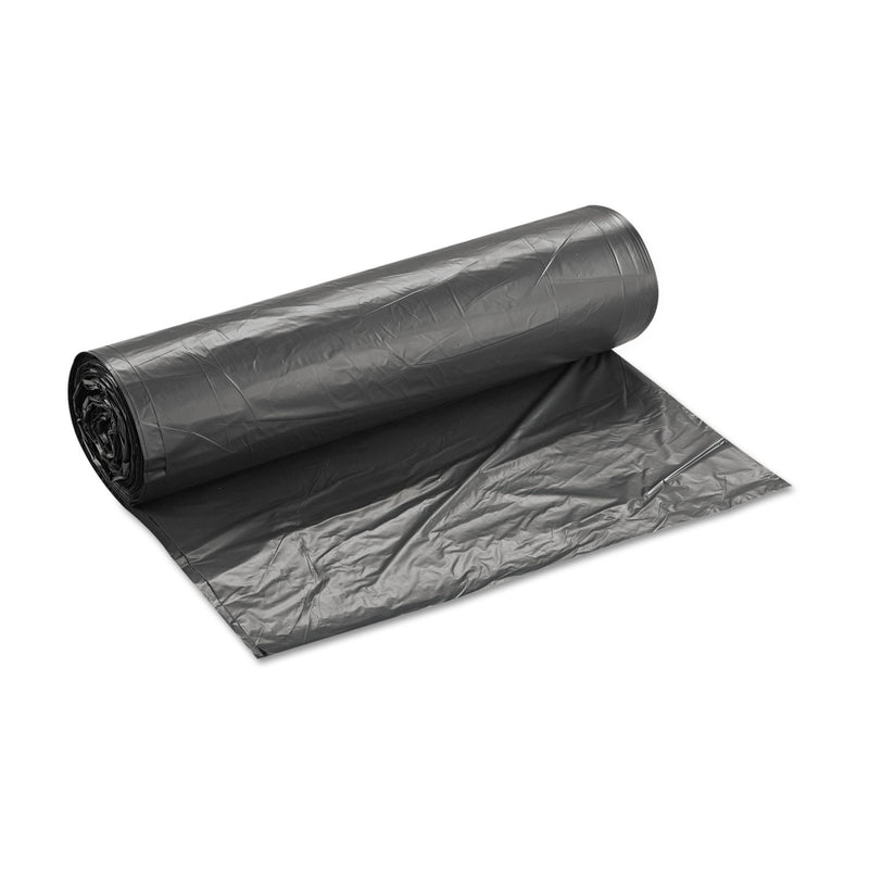 Inteplast Group High-Density Interleaved Commercial Can Liners, 60 gal, 16 microns, 43" x 48", Black, 200/Carton