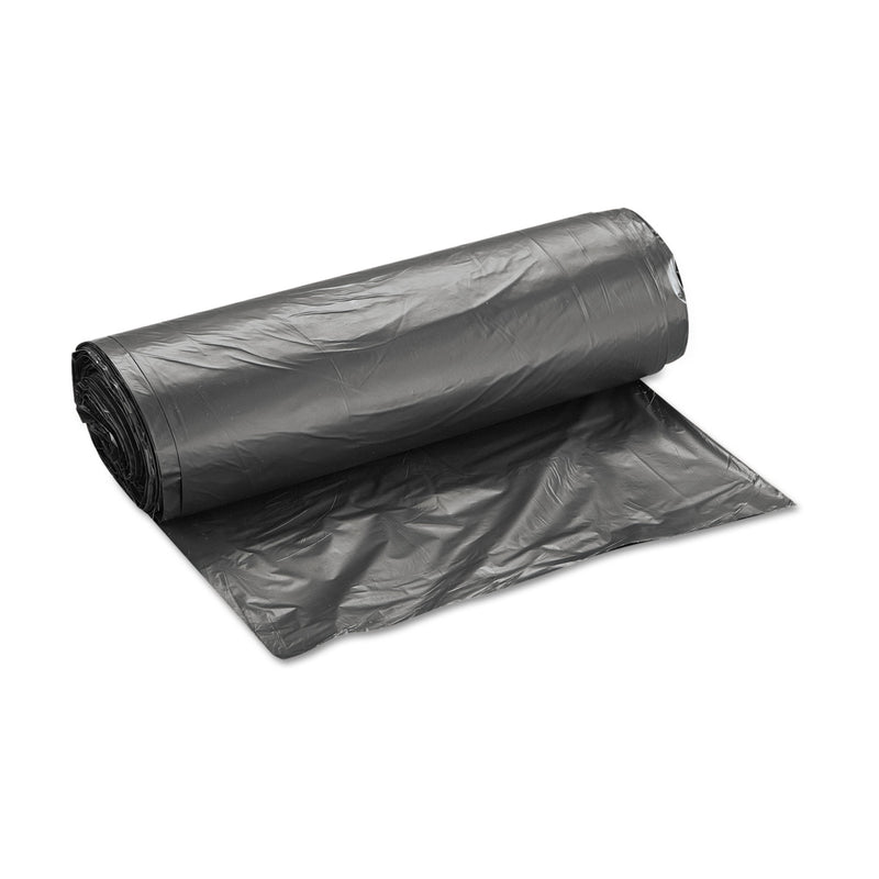 Inteplast Group High-Density Interleaved Commercial Can Liners, 33 gal, 16 microns, 33" x 40", Black, 250/Carton