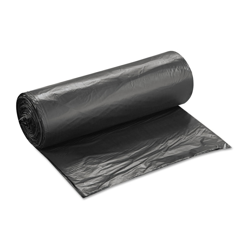 Inteplast Group High-Density Commercial Can Liners Value Pack, 60 gal, 19 microns, 38" x 58", Black, 150/Carton