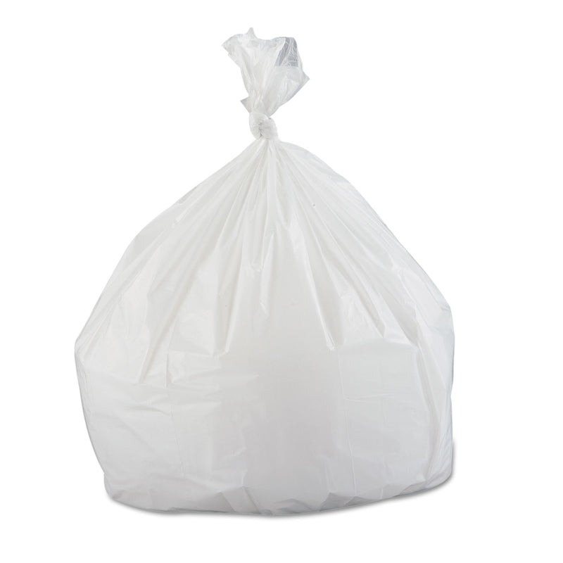Inteplast Group Low-Density Commercial Can Liners, 33 gal, 0.8 mil, 33" x 39", White, 150/Carton