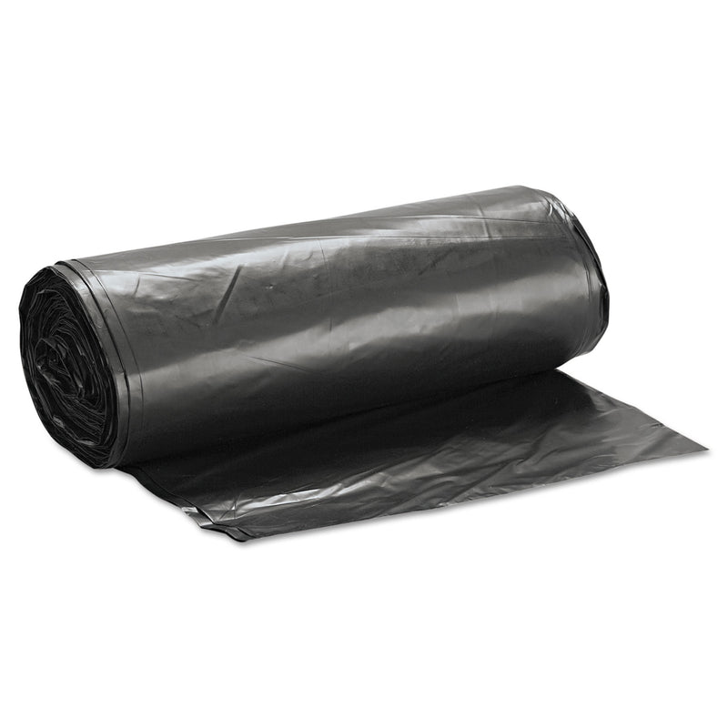 Inteplast Group Low-Density Commercial Can Liners, 60 gal, 1.4 mil, 38" x 58", Black, 100/Carton