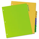 Avery Durable Preprinted Plastic Tab Dividers, 12-Tab, Jan. to Dec., 11 x 8.5, Assorted, 1 Set