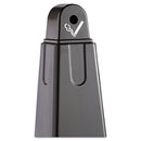 Rubbermaid GroundsKeeper Cigarette Waste Collector, Pyramid, 1 gal, 12.25 x 39.75,  Black