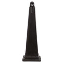 Rubbermaid GroundsKeeper Cigarette Waste Collector, Pyramid, 1 gal, 12.25 x 39.75,  Black