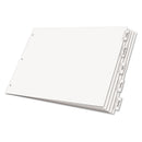 Cardinal Paper Insertable Dividers, 5-Tab, 11 x 17, White, Clear Tabs, 1 Set