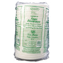 Dart Quiet Classic Laminated Foam Dinnerware, Plate, 9" dia, White, 125/Pack, 4 Packs/Carton