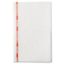 Chix Food Service Towels, Cotton, 13 x 21, White/Red, 150/Carton