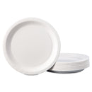 Hoffmaster Coated Paper Dinnerware, Plate, 9" dia, White, 50/Pack, 10 Packs/Carton
