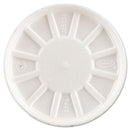 Dart Vented Foam Lids, Fits 6 oz to 32 oz Cups, White, 50 Pack, 10 Packs/Carton